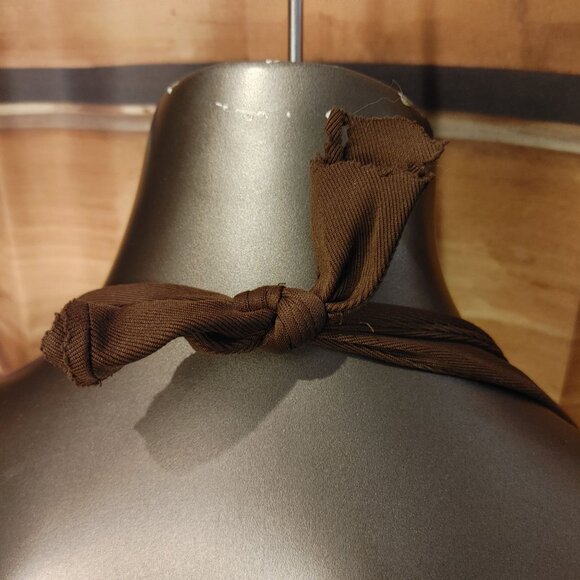 Carilyn Vaile Women's Brown Tie-Neck Halter Low Back Long Dress Small - Picture 3 of 4